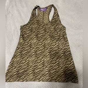 Zebra print tank top